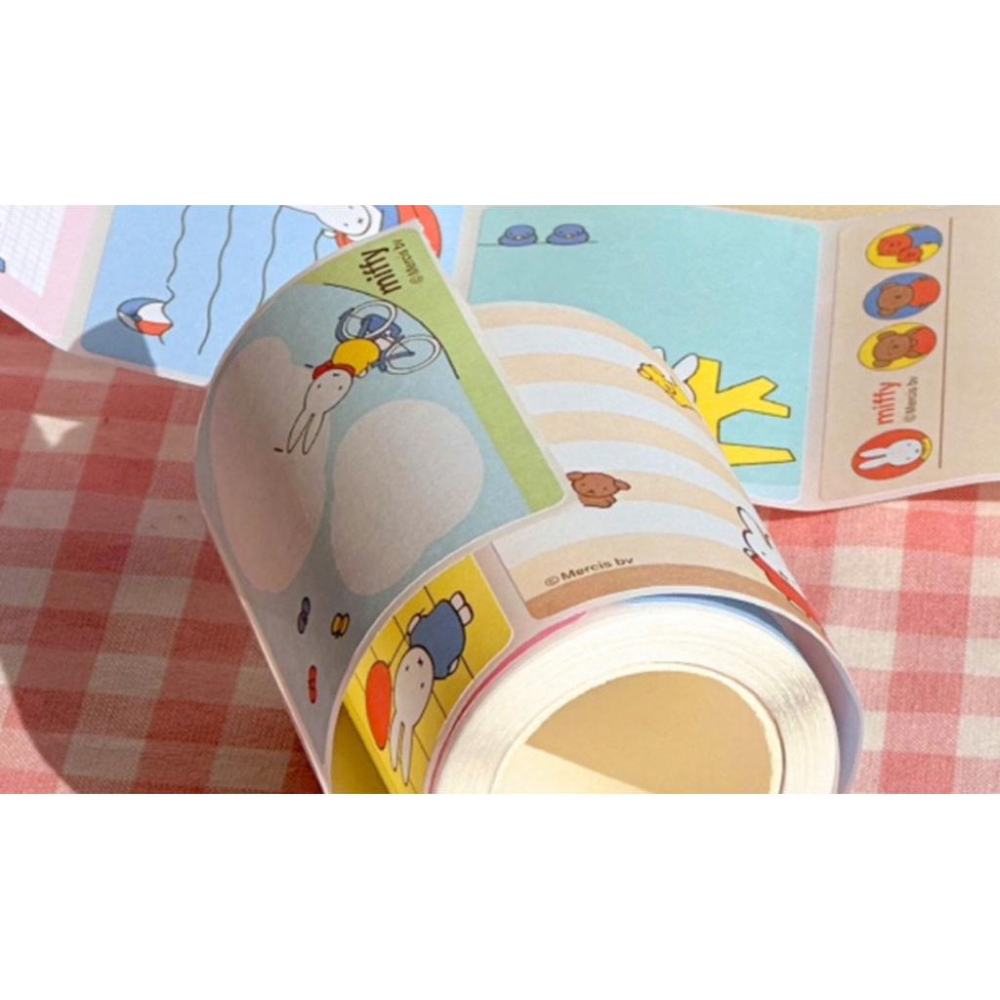 花點甜-現貨（防偽貼紙）Miffy 米飛 抽取式便利貼2入/組120張（兩色）/可貼便條紙/便利貼/文具辦公用品-細節圖3