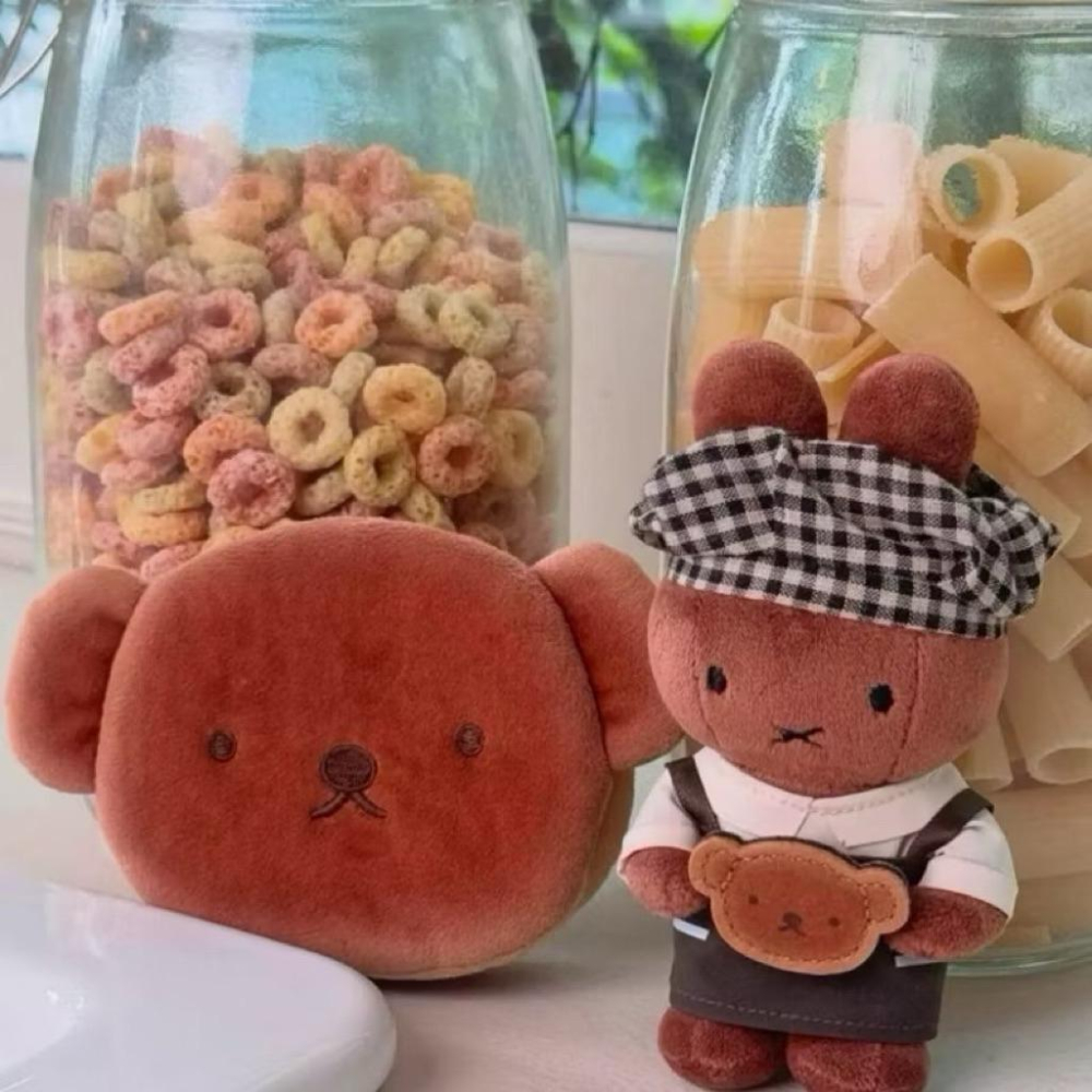 花點甜-（現貨）Miffy米飛韓國慶州島麵包師傅小熊零錢包 米飛兔吊飾/ 包包掛飾/生日禮物-細節圖4