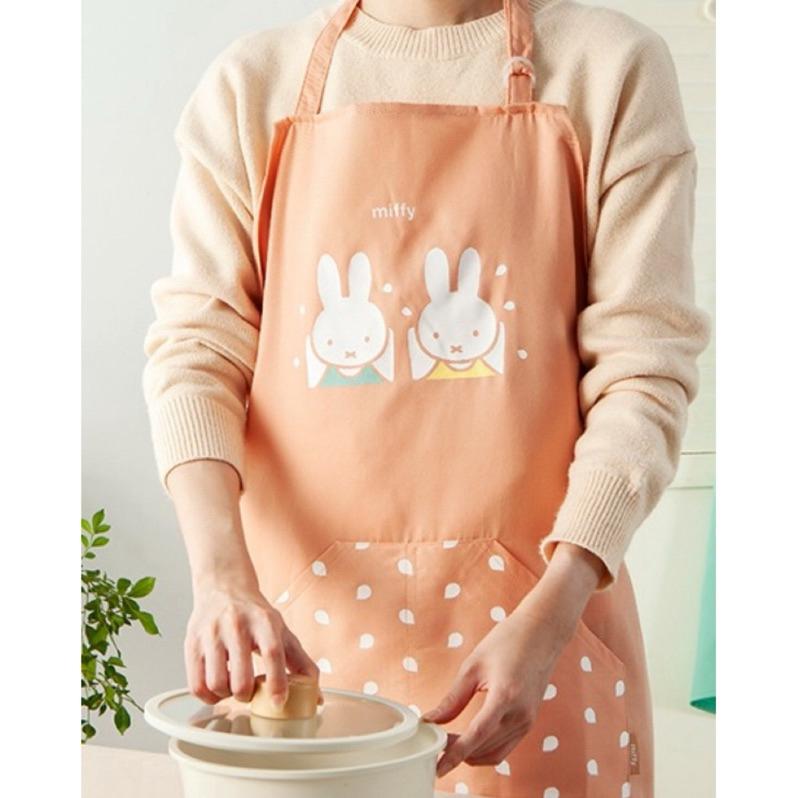 花點甜-現貨 （防偽貼紙）Miffy米飛 可愛暖色療癒係圍裙/廚房烘焙用品/工作服-細節圖2
