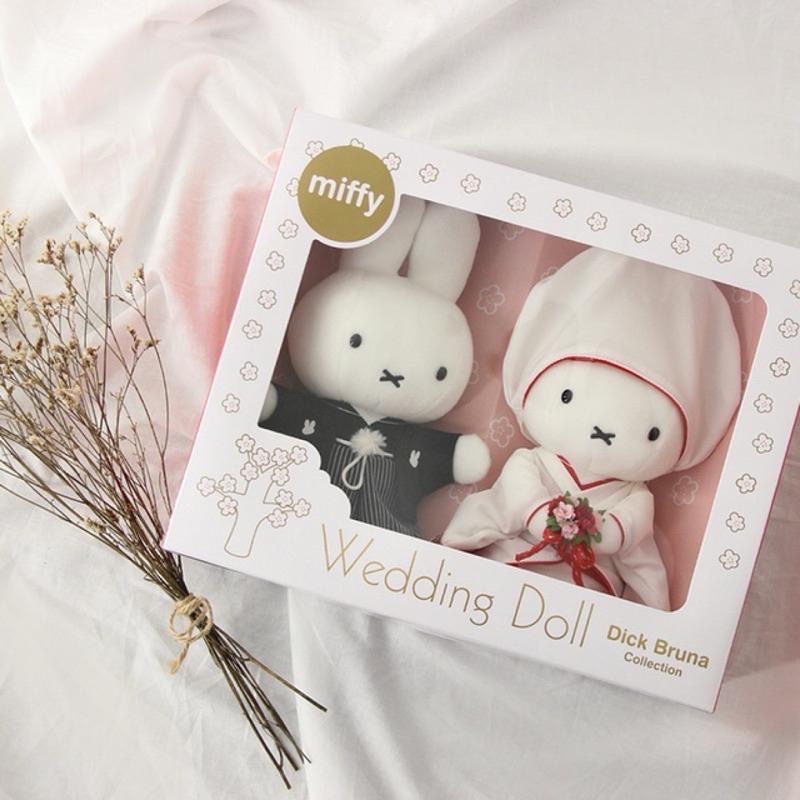 花點甜-現貨 Miffy米飛兔日式和服婚禮祝福娃娃/2件組 絨毛擺飾 結婚禮物 收藏玩偶 日本限定-細節圖4