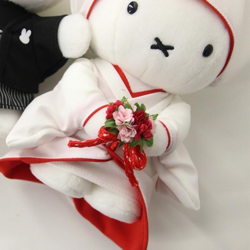 花點甜-現貨 Miffy米飛兔日式和服婚禮祝福娃娃/2件組 絨毛擺飾 結婚禮物 收藏玩偶 日本限定-細節圖7