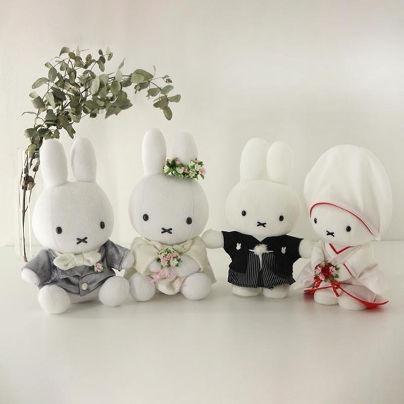 花點甜-現貨 Miffy米飛兔日式和服婚禮祝福娃娃/2件組 絨毛擺飾 結婚禮物 收藏玩偶 日本限定-細節圖9