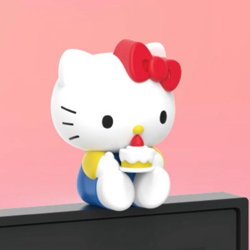 花點甜-現貨三麗鷗HELLO KITTY 角色螢幕公仔附3M無痕膠帶/質感精緻/桌面擺飾/交換禮物-細節圖2