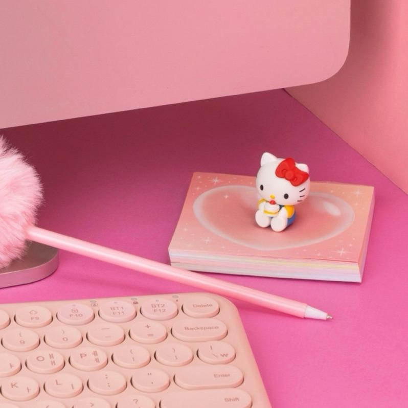 花點甜-現貨三麗鷗HELLO KITTY 角色螢幕公仔附3M無痕膠帶/質感精緻/桌面擺飾/交換禮物-細節圖6