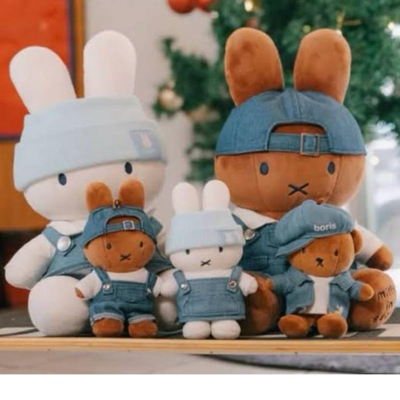 花點甜-現貨 正版Miffy米飛 韓國聖水洞限定 丹寧米飛絨毛鑰匙圈/包包掛飾/ 娃娃收藏/生日禮物-細節圖8