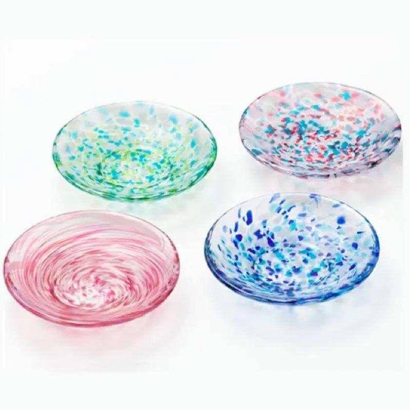 花點甜-日本製ADERIA津輕玻璃系列手作四季款小碟子四入禮盒組/ 醬料盤/醬料杯-細節圖2