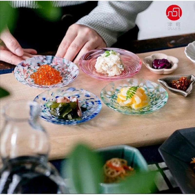 花點甜-日本製ADERIA津輕玻璃系列手作四季款小碟子四入禮盒組/ 醬料盤/醬料杯-細節圖4
