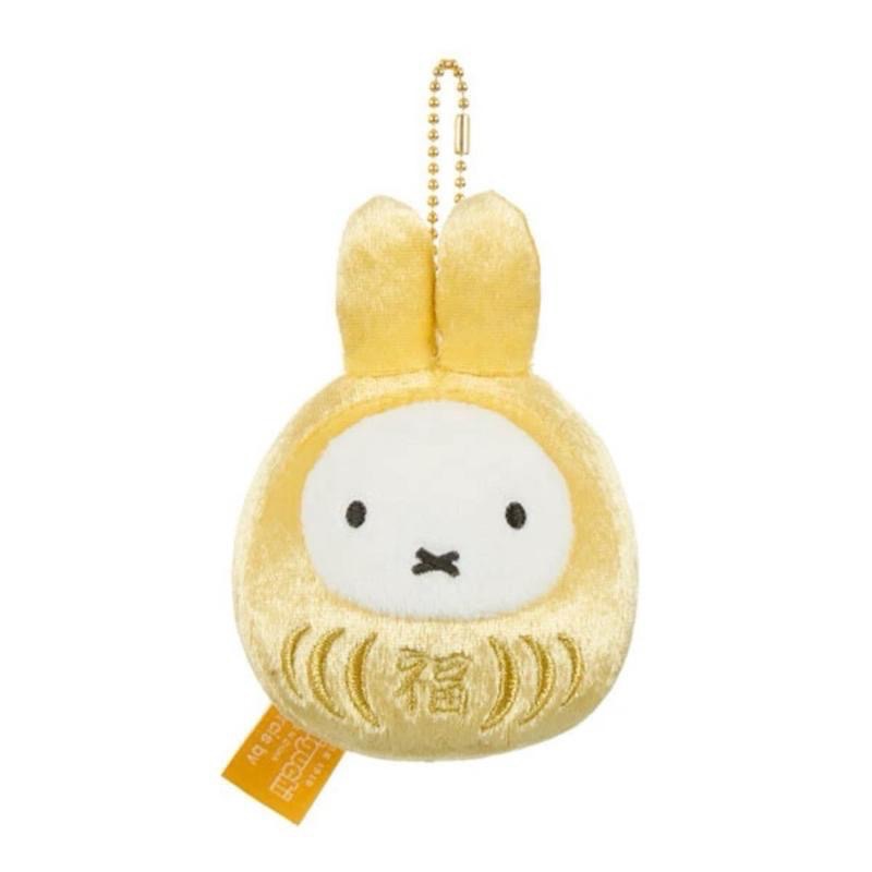 花點甜-日本紅白/金招福達摩不倒翁Miffy 米飛兔/3款可選/絨毛擺飾 /吊飾/生日禮物/收藏玩偶-細節圖4