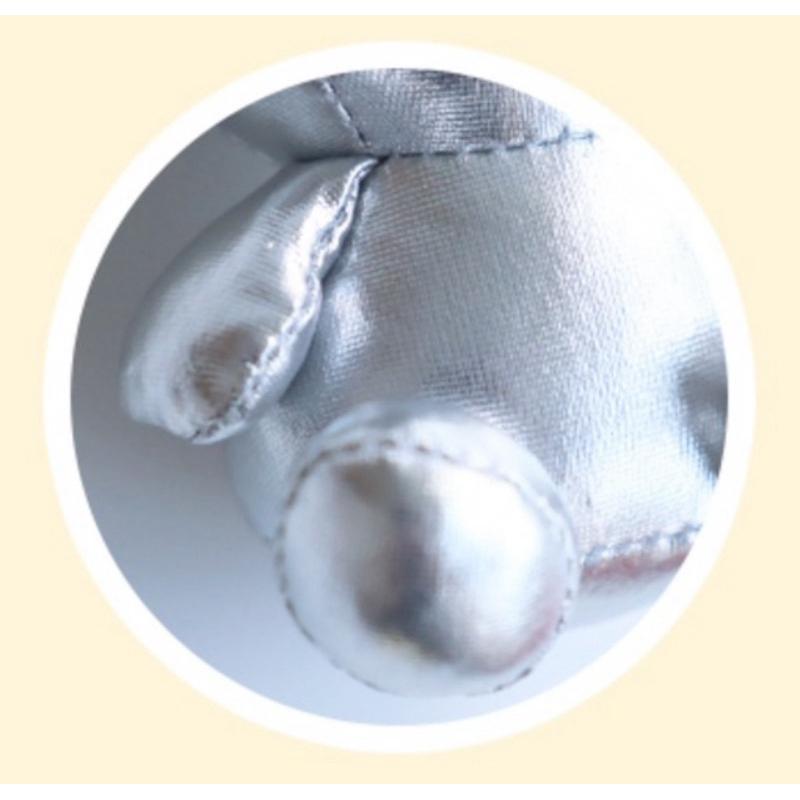 花點甜-現貨（防偽貼紙） Miffy 酷炫銀色PU米飛兔鑰匙圈 包包掛飾 /生日禮物/收藏玩偶呀-細節圖6