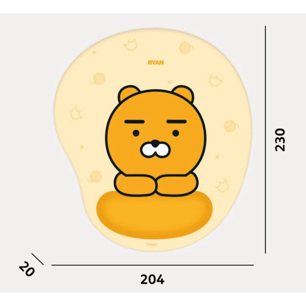 花點甜-現貨 KAKAO FRIENDS 春植緩衝滑鼠墊/手腕保護/電腦周邊愛-細節圖5