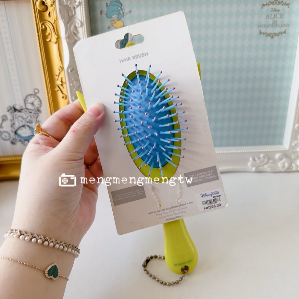 收藏出清 全新未使用 Disney 迪士尼 皮克斯 正版 三眼怪造型 氣墊梳 玩具總動員-細節圖3