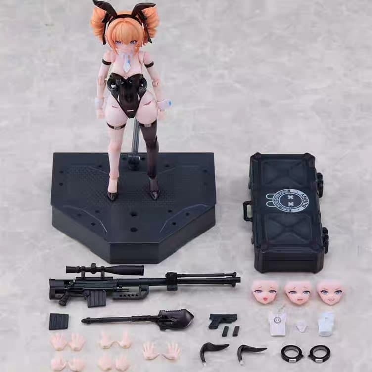 頑瘋樂.現貨∥溯行 Sushing 1/12 兔子快速反應小隊 狙擊手 蕾奧妮 特典 可動 人偶-細節圖4