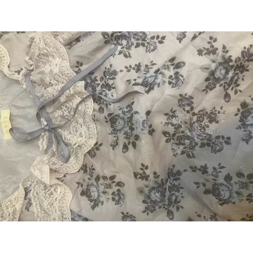 0918上衣0918秋冬上衣 絲襪布碎花-細節圖2