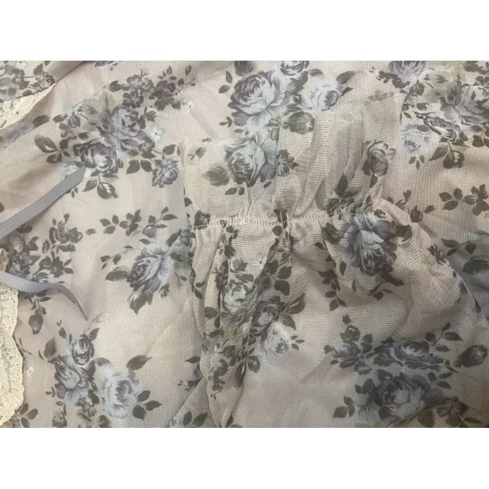 0918上衣0918秋冬上衣 絲襪布碎花-細節圖3