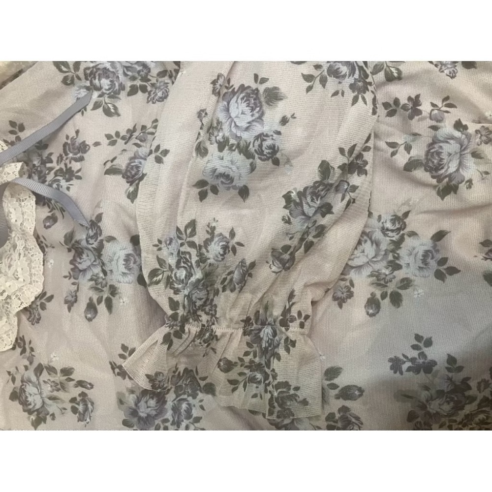 0918上衣0918秋冬上衣 絲襪布碎花-細節圖4