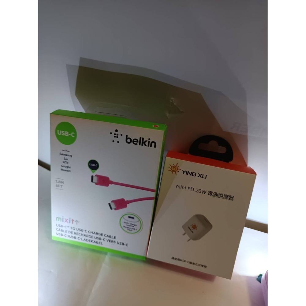 全新:  YING XU  mini PD 20W 電源供應器 Belkin  MIXIT↑ USB-C 轉 USB-C-細節圖4