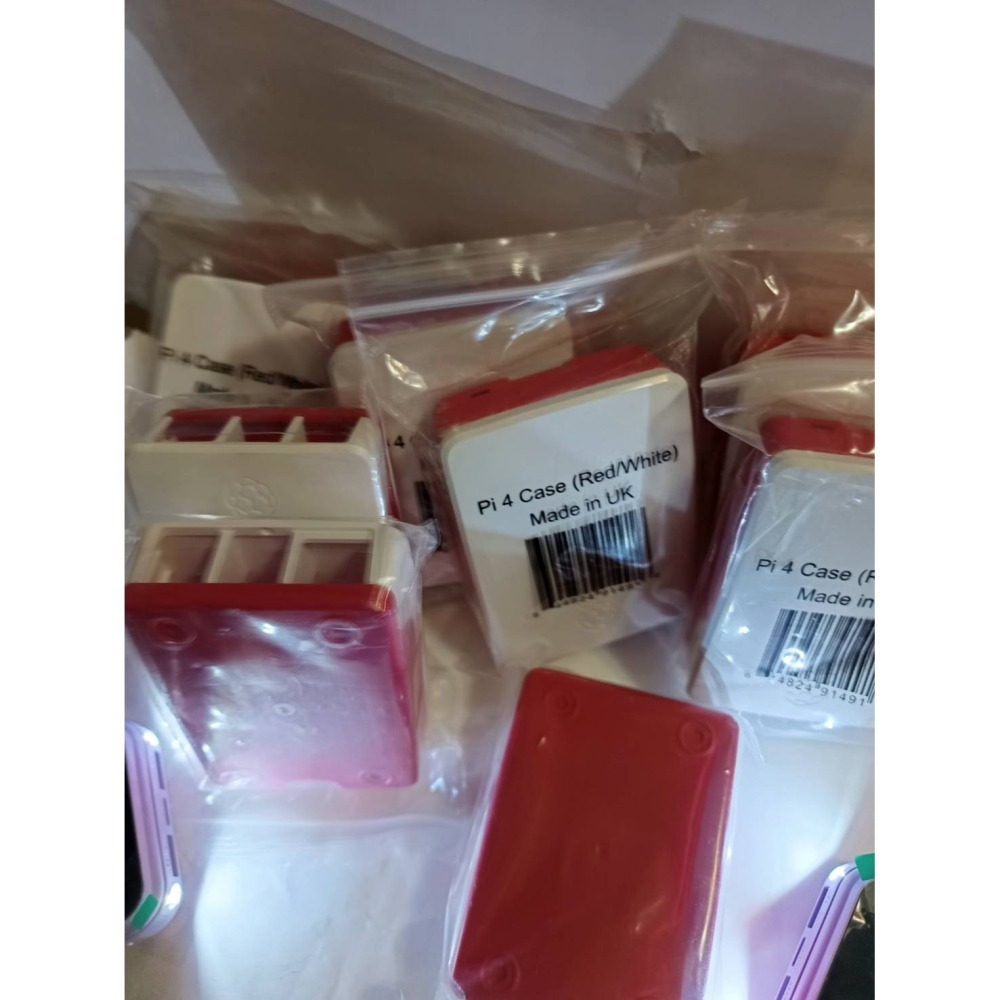 樹莓派4代B外殼 Raspberry Pi 4B Case 經典紅白色-細節圖2