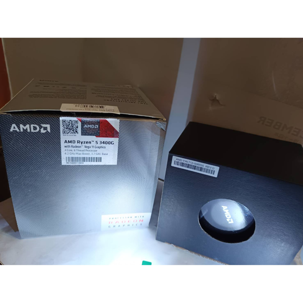 全新 原廠 AMD Ryzen R5-3400G  CPU 風扇 (無cpu)-細節圖3