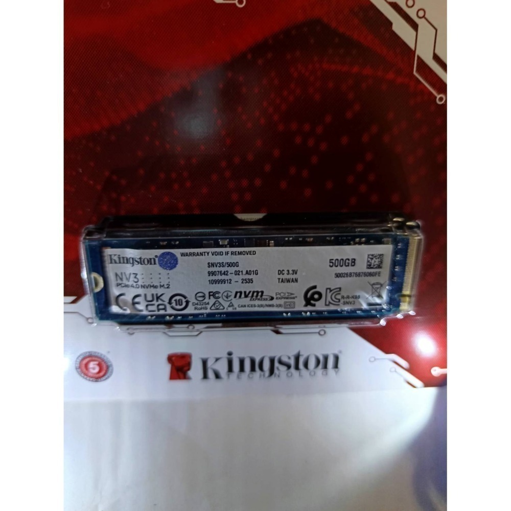 每1 台出售: 金士頓 NV3 500GB M.2 Gen4 PCIe SSD 固態硬碟 SNV3S/500G-細節圖2