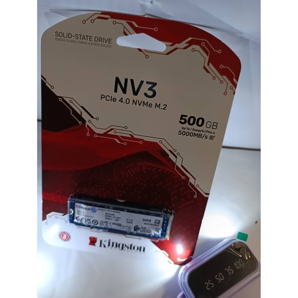 每1 台出售: 金士頓 NV3 500GB M.2 Gen4 PCIe SSD 固態硬碟 SNV3S/500G-細節圖3