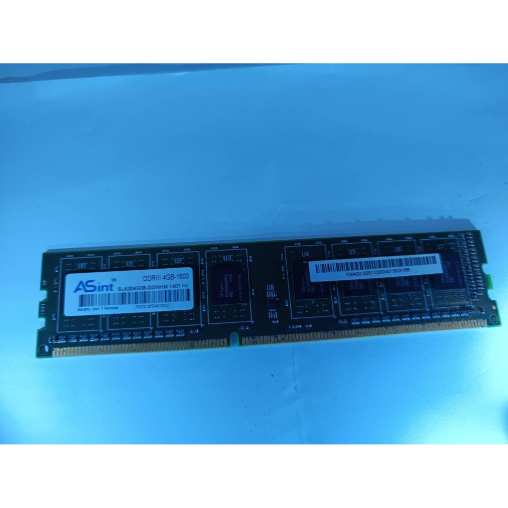 二手  昱聯 Asint DDR3-1600  4GB 桌上型電腦用記憶體-細節圖2