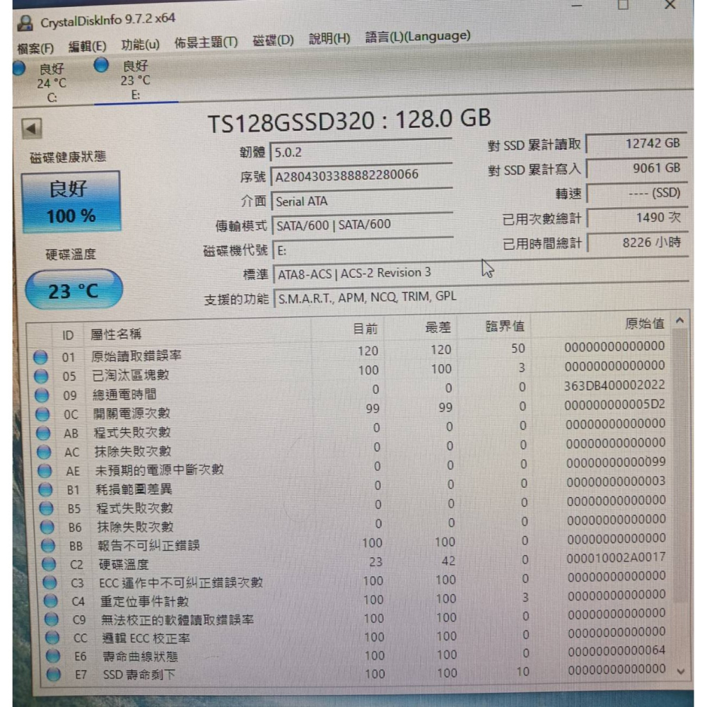 二手  創見   SSD370/128G ..... SSD320 /128GB   SSD-細節圖4