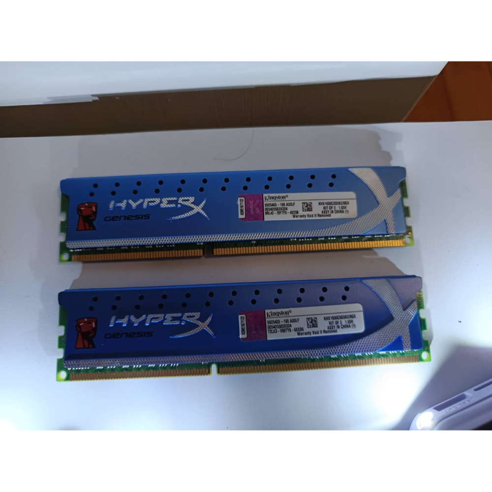 二手  Kingston HyperX 8GB(4GBx2) DDR3 1600 XPM 雙通道桌上型記憶體(KHX16-細節圖2