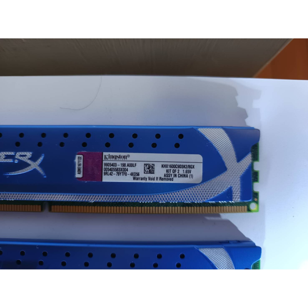 二手  Kingston HyperX 8GB(4GBx2) DDR3 1600 XPM 雙通道桌上型記憶體(KHX16-細節圖3
