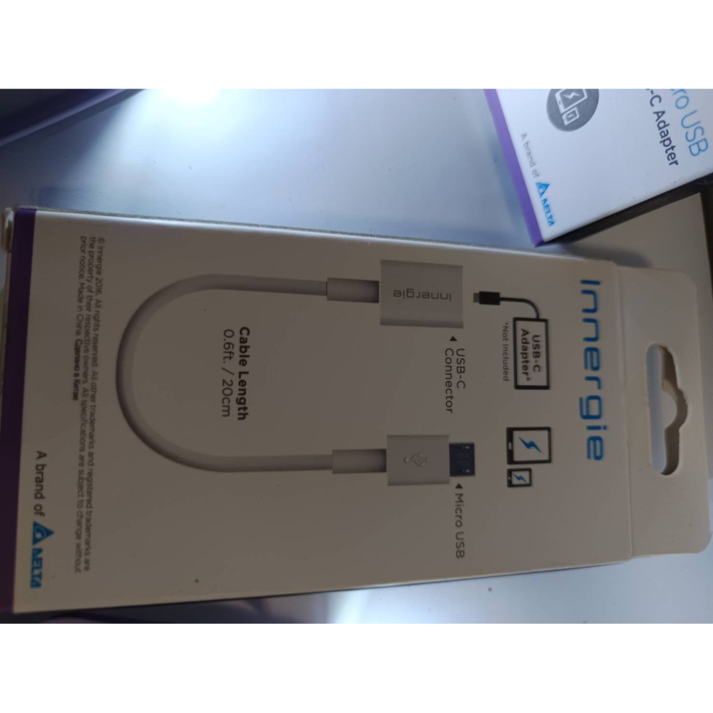 現貨 Innergie 台達 Type C USB-C 母 轉 to Micro USB 公 20cm-細節圖3