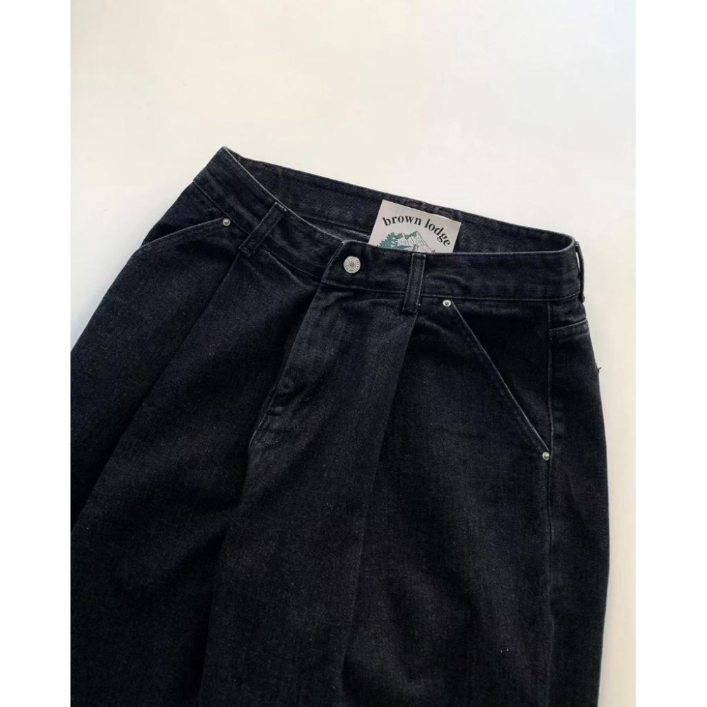 【FHICS】現貨 正韓 韓版 水洗 落地 寬褲 牛仔褲 長褲 有品質 韓國設計 韓國製造 男裝褲 女裝褲 褲子-細節圖6