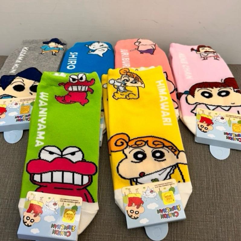 【FHICS】正韓貨 短襪 蠟筆小新系列 妮妮 阿呆 正南 風間 可愛 襪子-細節圖3