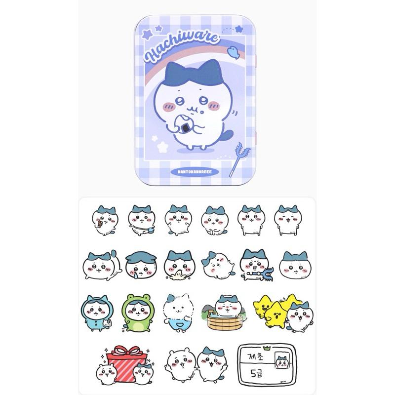 【FHICS】現貨 韓國 吉伊卡哇 chiikawa 鐵盒 貼紙 小可愛 小八貓 兔兔 貼紙 鐵盒 文具 手帳 手帳貼紙-細節圖3