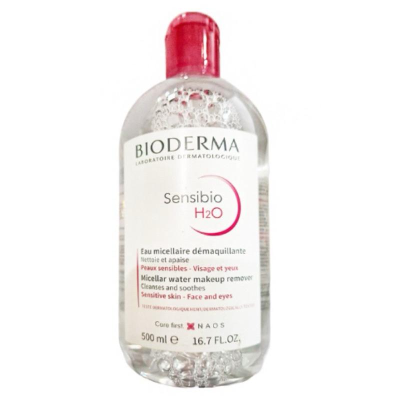 【FHICS】現貨 貝膚黛瑪 Bioderma 舒敏高效潔膚液 保濕水潤卸妝水 H2O高效潔膚液, 500ml, 1瓶-細節圖2