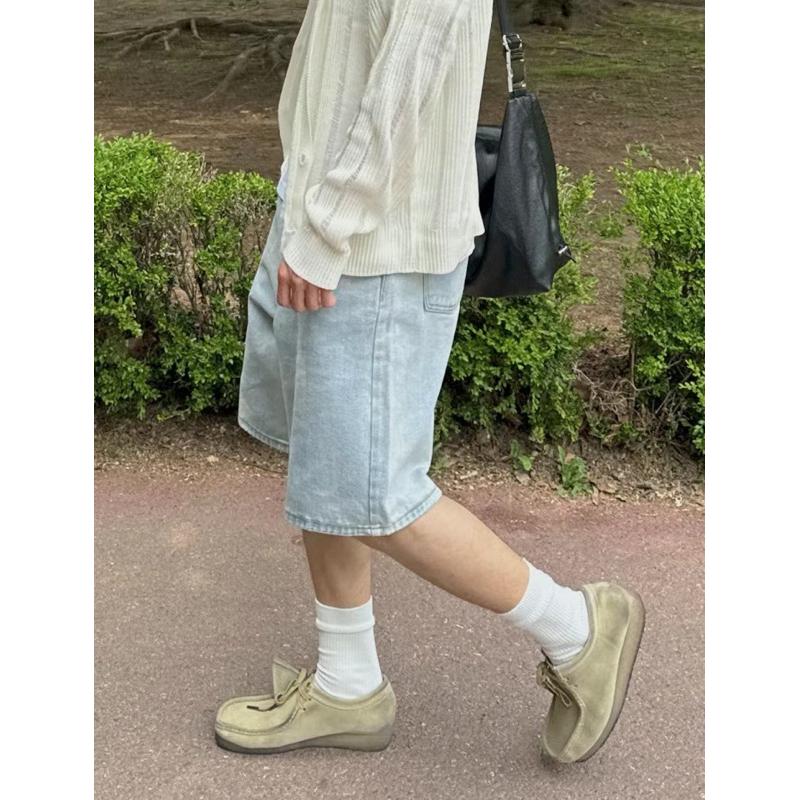 【FHICS】現貨 正韓服飾25s春夏款 🔥牛仔短褲 牛仔褲 夏季短褲 y2k-細節圖3