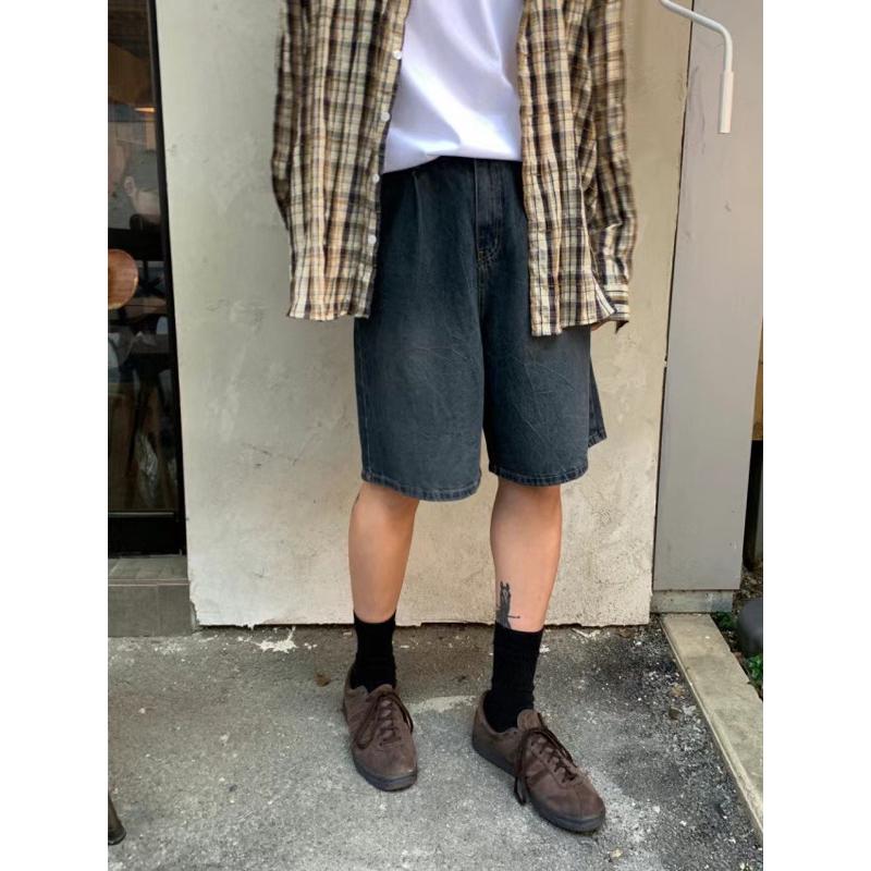 【FHICS】現貨 正韓服飾25s春夏款 🔥牛仔短褲 牛仔褲 夏季短褲 y2k-細節圖6