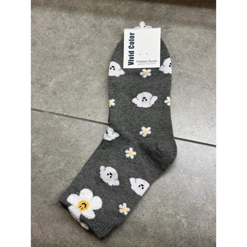 【FHICS】正韓襪子 台灣現貨 可愛 女襪 短襪 長襪 中長襪 可愛風 狗狗圖案 畫畫圖案 美式風 韓系風-細節圖3