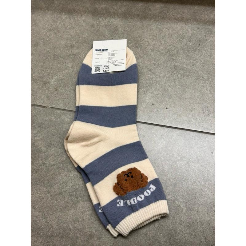 【FHICS】正韓襪子 台灣現貨 可愛 女襪 短襪 長襪 中長襪 可愛風 狗狗圖案 畫畫圖案 美式風 韓系風-細節圖9