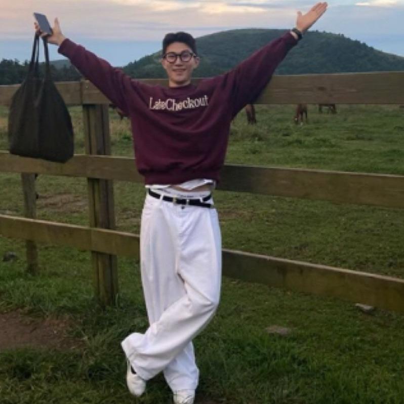 【FHICS】正韓服飾25春夏款 美式 潮男必備 中性 男女適合 韓系穿搭 潮男 帥潮 闊腿百搭 落地 長褲-細節圖8