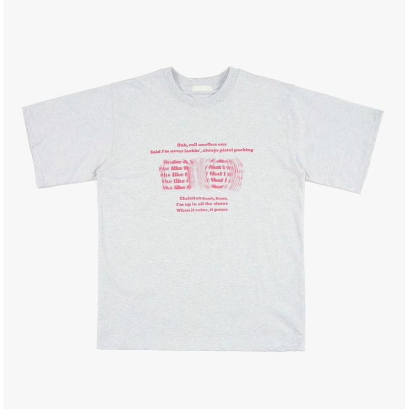 【FHICS】現貨 正韓服飾25s春夏款 短袖字體設計款  韓系 簡約 質感 短袖 短袖T恤 男女都適合 穿搭-細節圖8