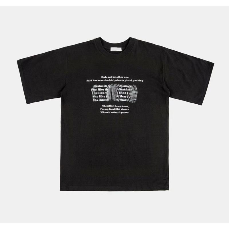 【FHICS】現貨 正韓服飾25s春夏款 短袖字體設計款  韓系 簡約 質感 短袖 短袖T恤 男女都適合 穿搭-細節圖9