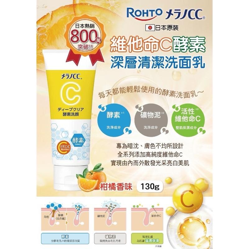【FHICS】現貨 日本ROHTO CC酵素深層清潔洗面乳130g 洗面乳 清潔臉部 深層清潔 臉部清潔-細節圖2