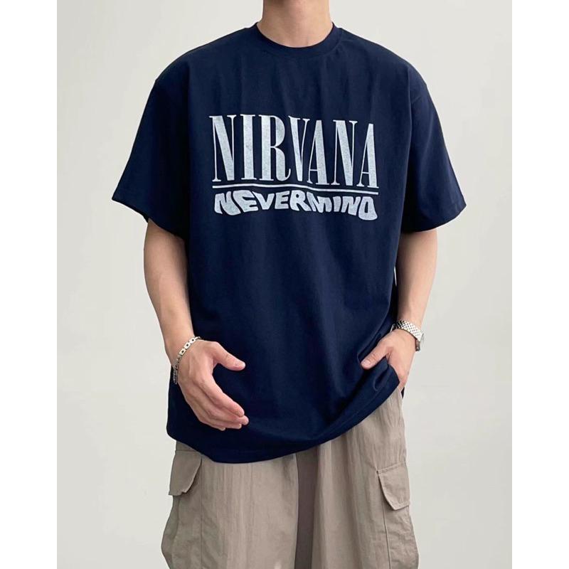 【FHICS】現貨 正韓服飾25s春夏款 🔥 Nirvana短袖T恤   韓系 簡約 質感 短袖 短袖T恤 男女都適合-細節圖3