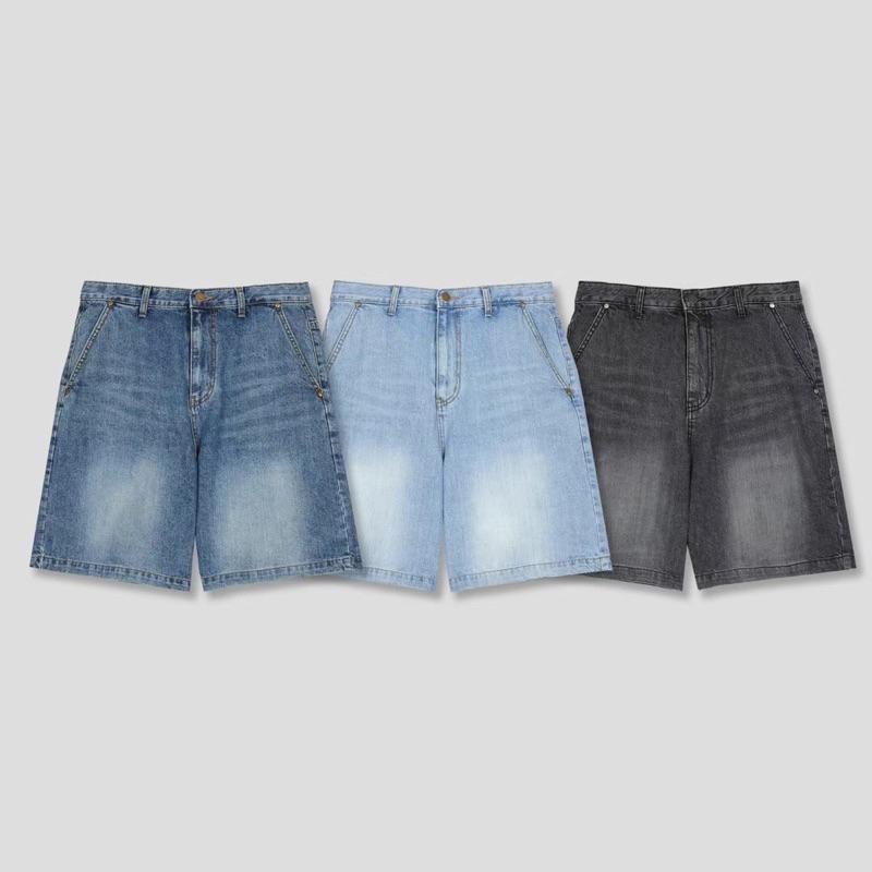 【FHICS】現貨 正韓服飾25s款 🔥 牛仔短褲 短褲 寬褲 質感穿搭 穿搭必備款 韓國熱銷款 中性款-細節圖7