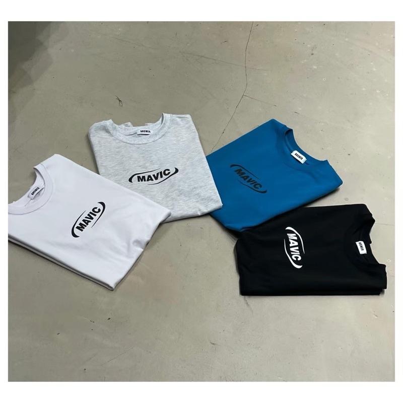 【FHICS 】現貨 正韓服飾25s春夏款 🔥男女都適合質感Mavic 韓系 簡約 短袖-細節圖4