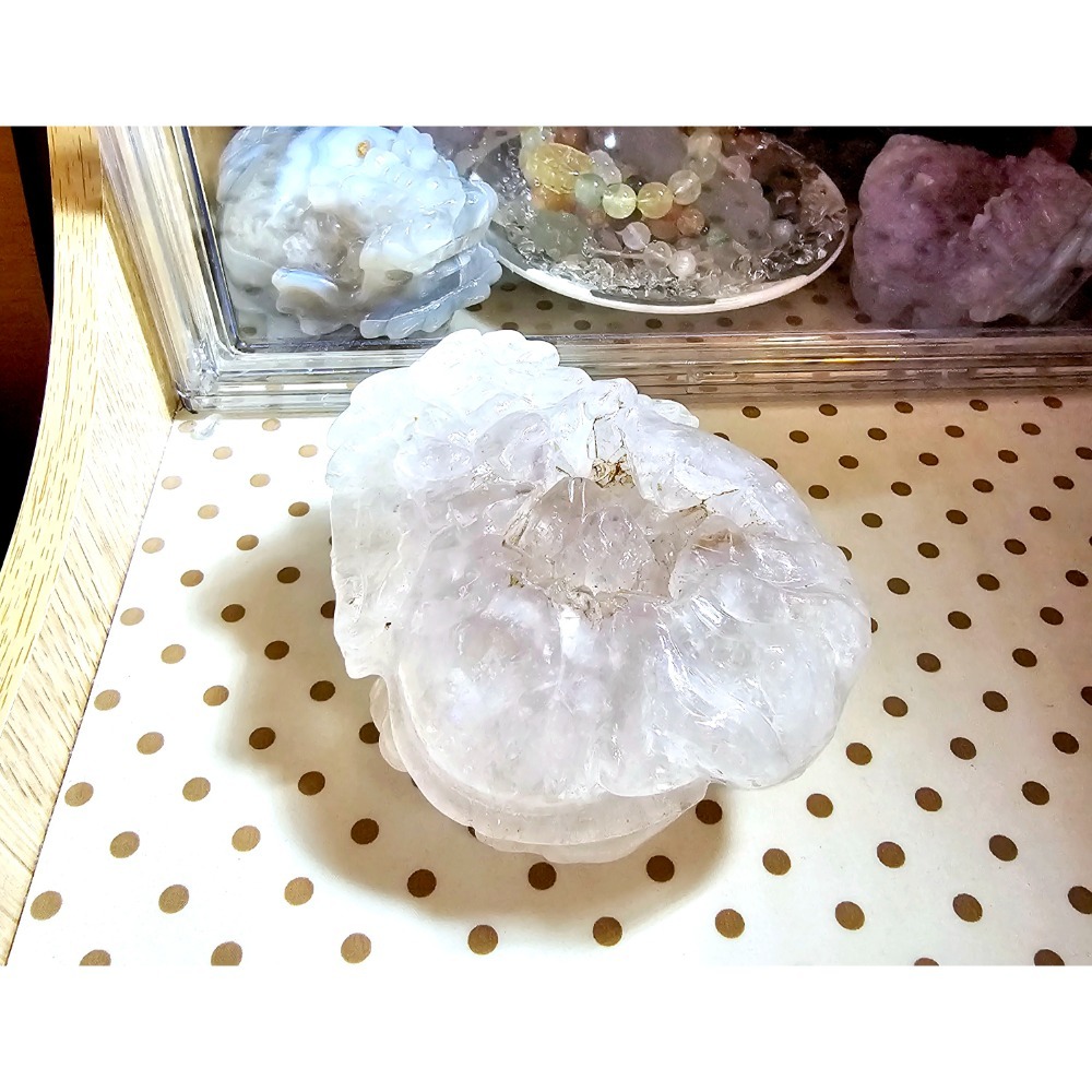 嗡嗡水晶礦寶小舖-大。晶洞龍龜-大牙-細節圖4
