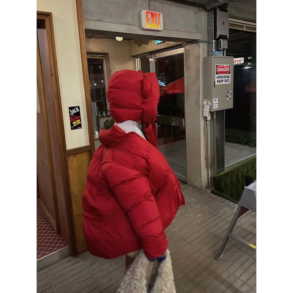 😚熊寶寶耳朵羽絨外 💰暖暖包覆感💖-規格圖11