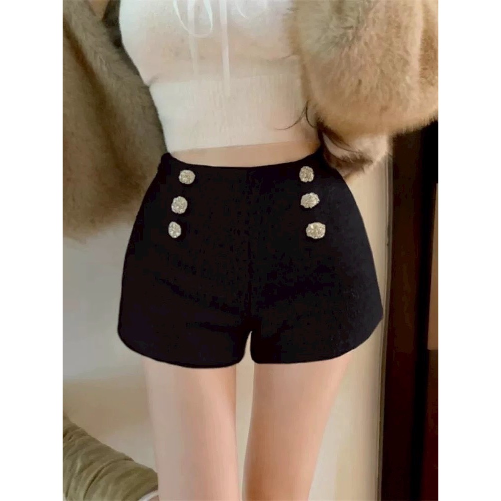 🇰🇷鑽扣質感編織設計西裝褲⭐️-細節圖2