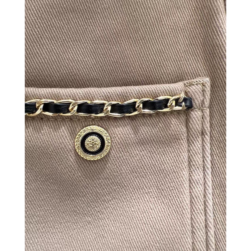 正韓秋冬新品，質感練邊短褲-細節圖5