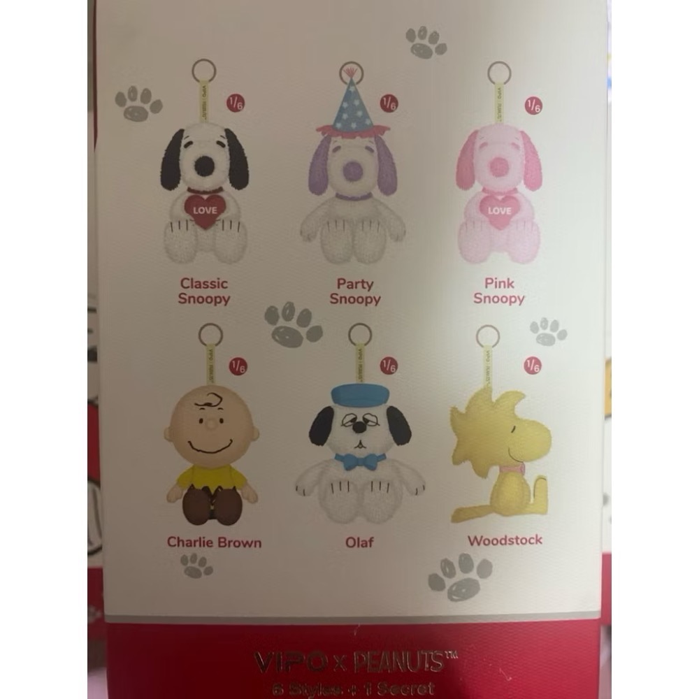 【現貨】SNOOPY 史努比 VIPO 盲盒吊飾 確認款 全新盒裝未拆 絨毛公仔 小掛飾 可愛療癒收藏-細節圖2