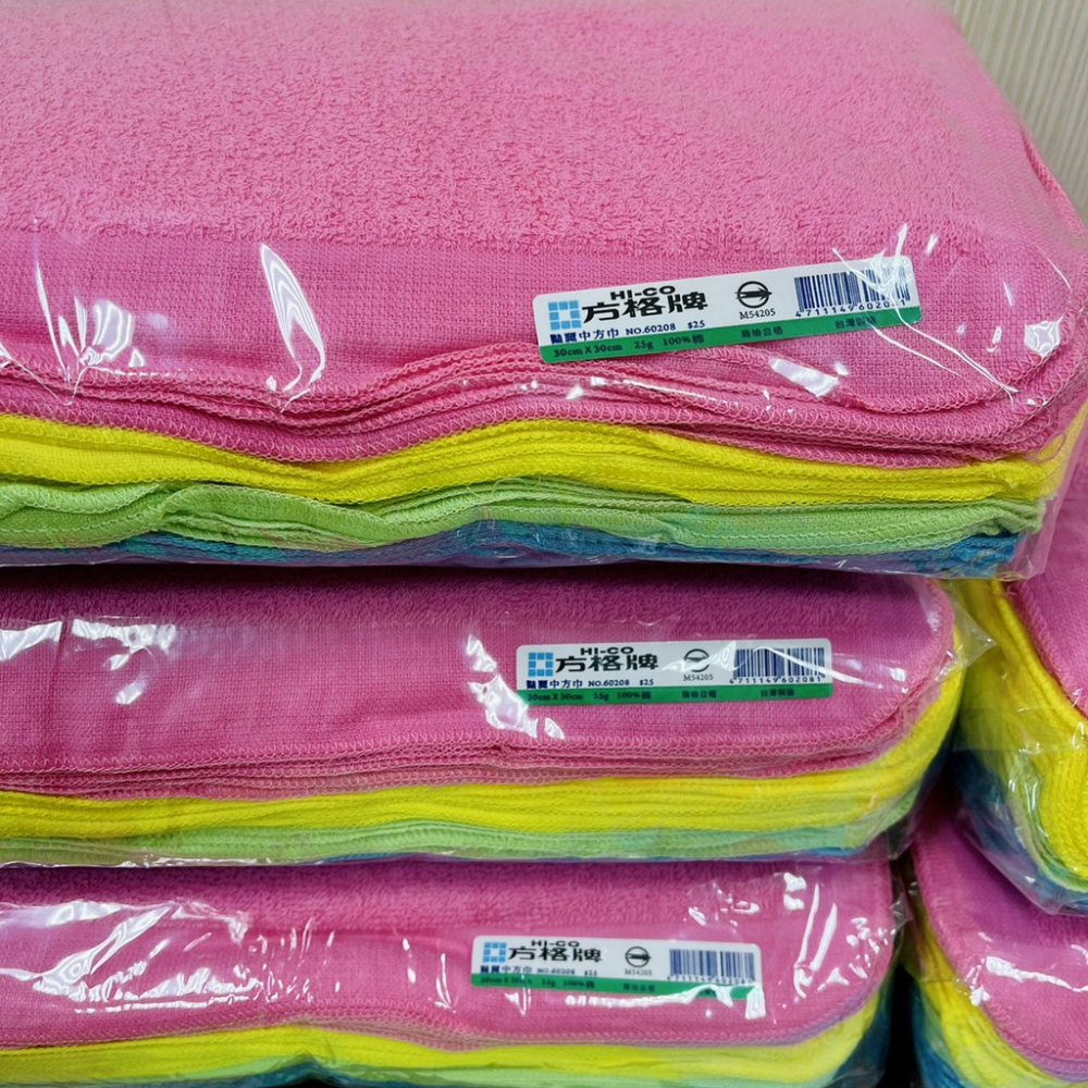 台灣製 方巾 檢驗合格 素色純棉毛巾 艷麗中方巾 毛巾 含發票 (廟會 陣頭 美容美髮 擦拭巾)桌 小紅書同款 生日禮物-細節圖3